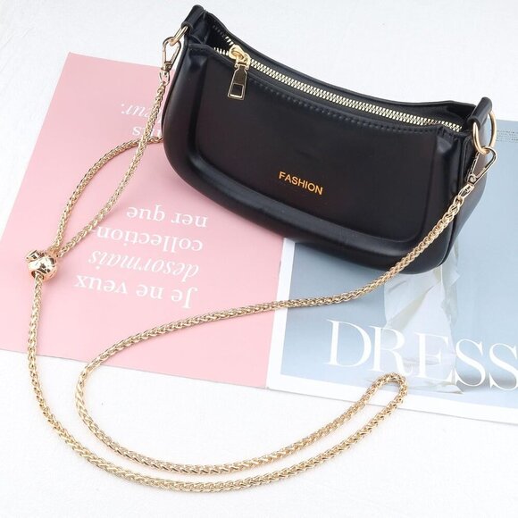 51-Inch Gold Metal Chain Strap - Adjustable for Shoulder & Crossbody Bags - Picture 6 of 6